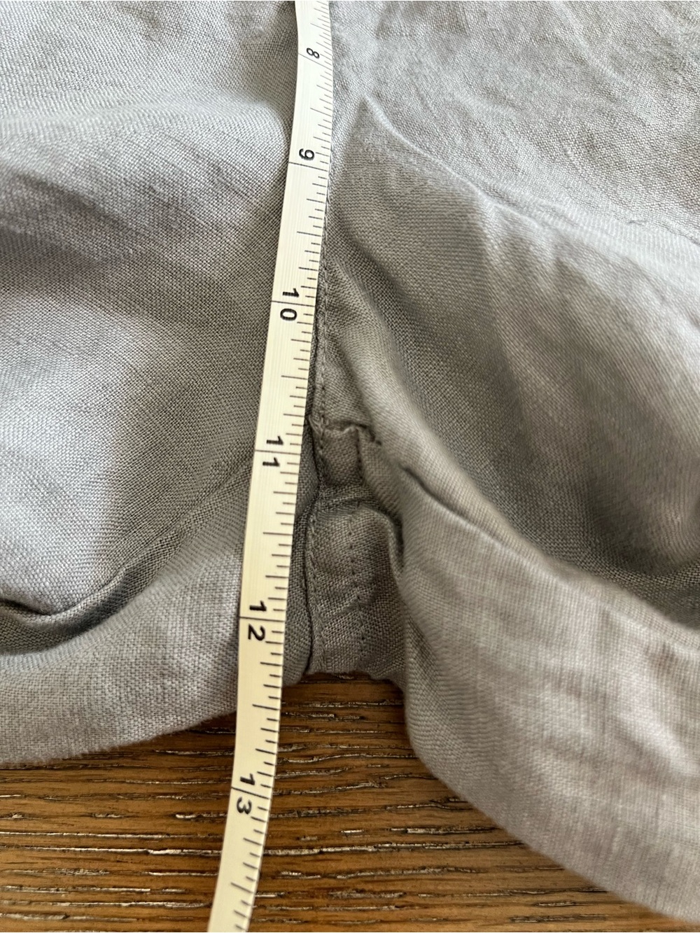 Adrienne Vittadini Light Gray Wide-Leg 100% Linen Pants Size 8 NWOT - Picture 10 of 11
